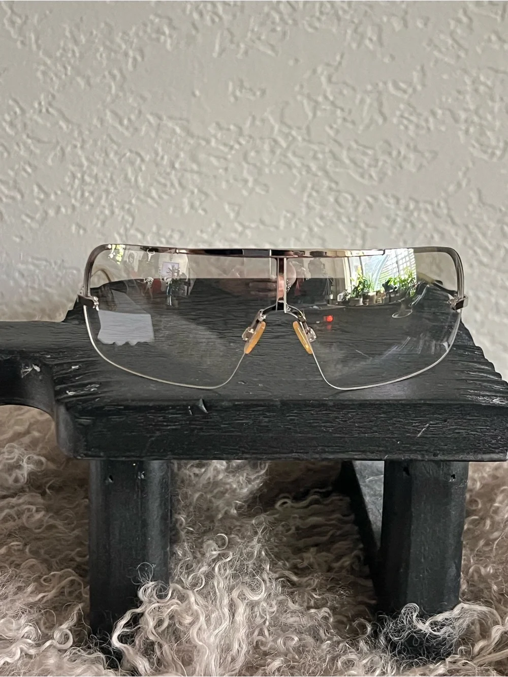 Dolce & Gabbana Rimless Silver Sunglasses with Clear Lenses Style D & G 2111